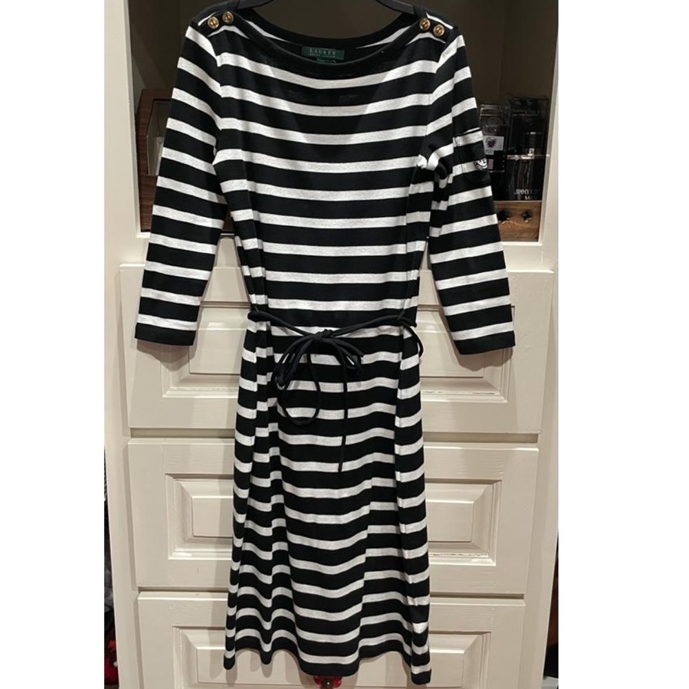 Lauren Ralph Lauren Dress Black and White Size XS